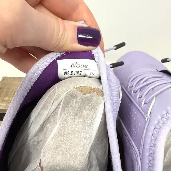Clove Core Classic Sneaker In Lavender Purple Size 8.5 New - Picture 13 of 14